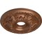 Ekena Millwork Granada Ceiling Medallion (Fits Canopies up to 6 5/8"), 18"OD x 3 1/2"ID x 2 1/2"P, Polished Copper CM18GAPOS - alternate 3